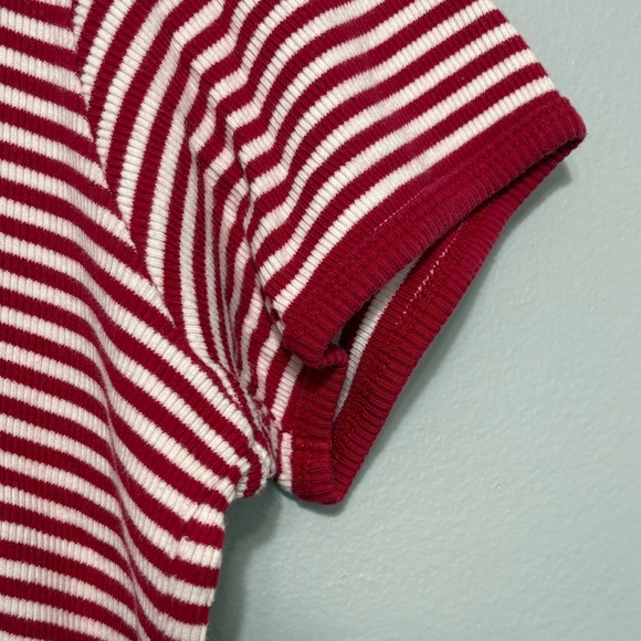 Vintage L.L. Bean Red striped ringer tee made in Canadá 90s/Y2k aesthetic - Picture 3 of 9